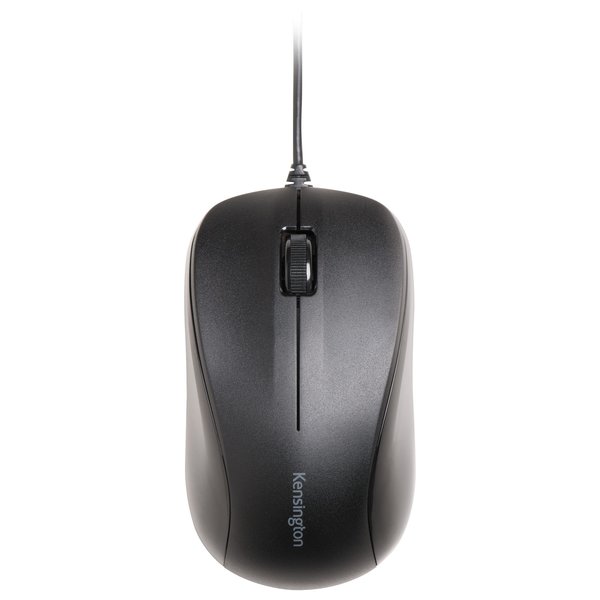 Kensington Wired USB Mouse for Life, USB 2.0, Left/Right Hand Use, Black K72110US